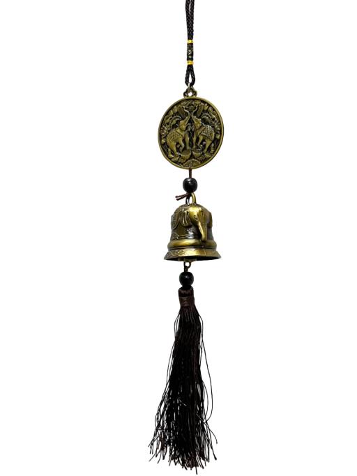 ZenN Metal Wind Chime Gold Black Colour