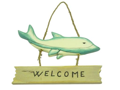 Blue Harbour Welcome Sign Dolpin 