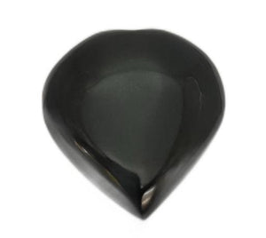 ZenN- Crystal & Gem Stone Black Agate Pub Hearts 