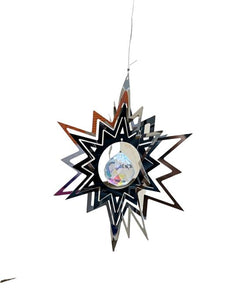 ZenN Stainless Steel Cosmo Spinner -5 " Star Wind Chime 